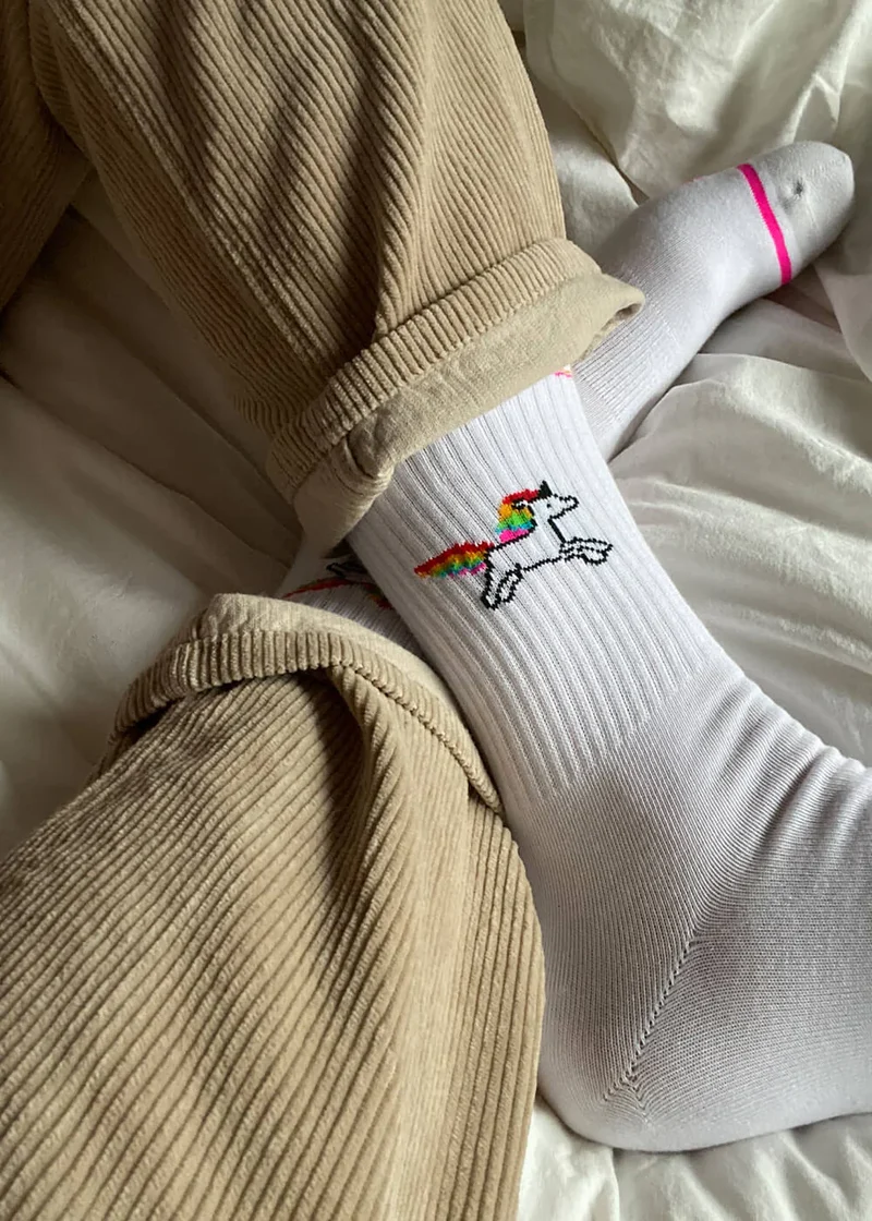 Tennissocken "Einhorn" von J. Clay für Frauen und Männer