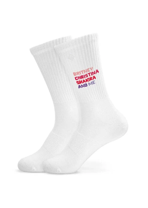 Tennissocken "Britney and me" von J. Clay für Frauen und Männer