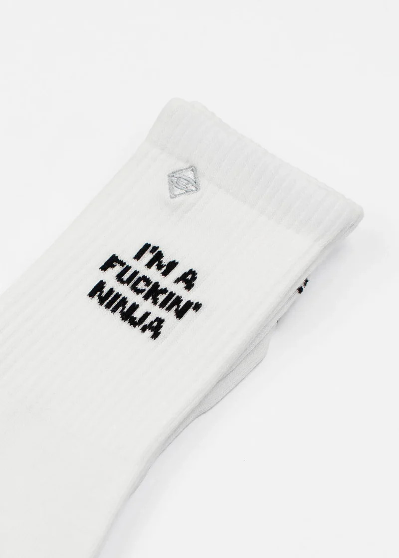 Tennissocken "I´m a Ninja" von J. Clay für Frauen und Männer