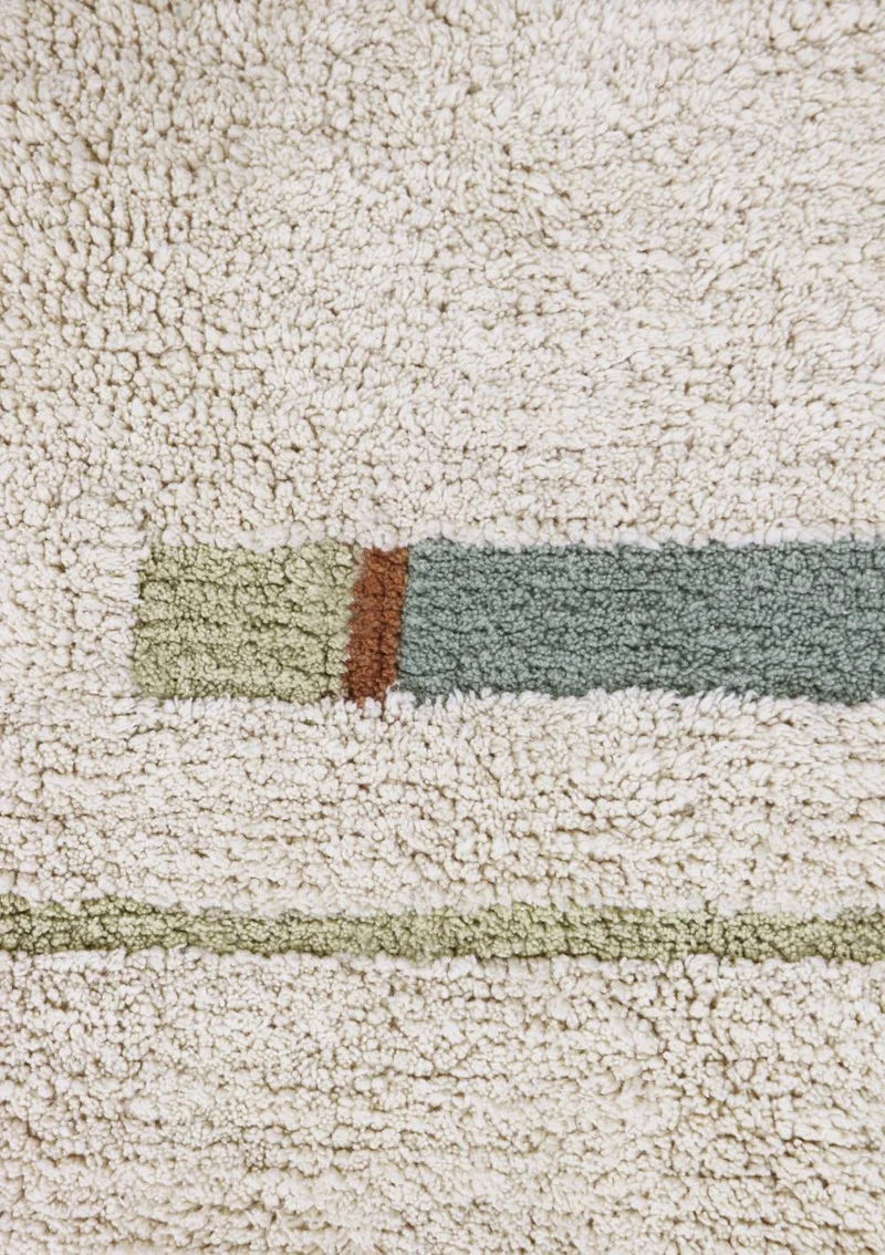 Teppich 'Lanes Vintage' Blue waschbar 130 x 90 cm