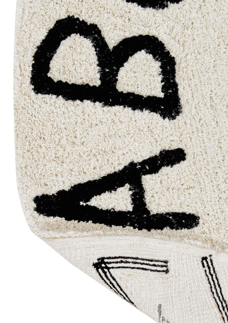 Teppich mit Buchstaben 'ABC' waschbar Ø 150 cm
