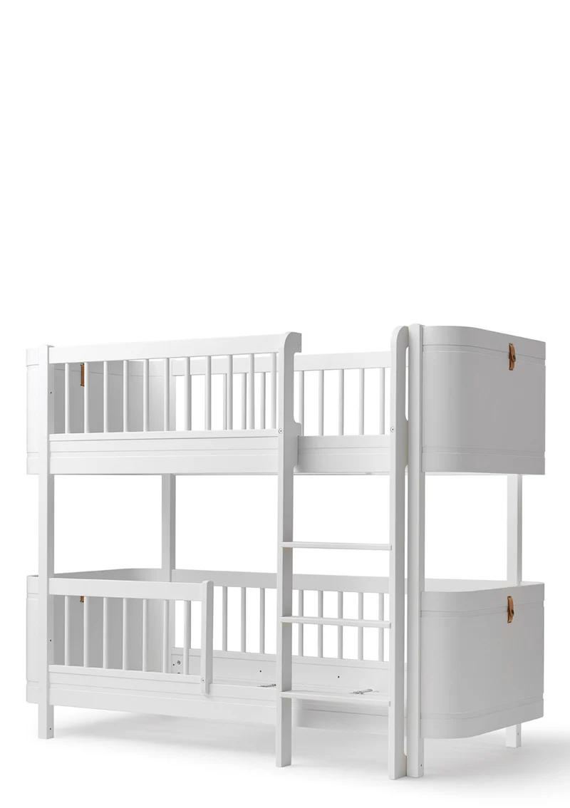 Umbauset für 'Wood Mini+' Juniorbett zum halbhohen Etagenbett Weiß