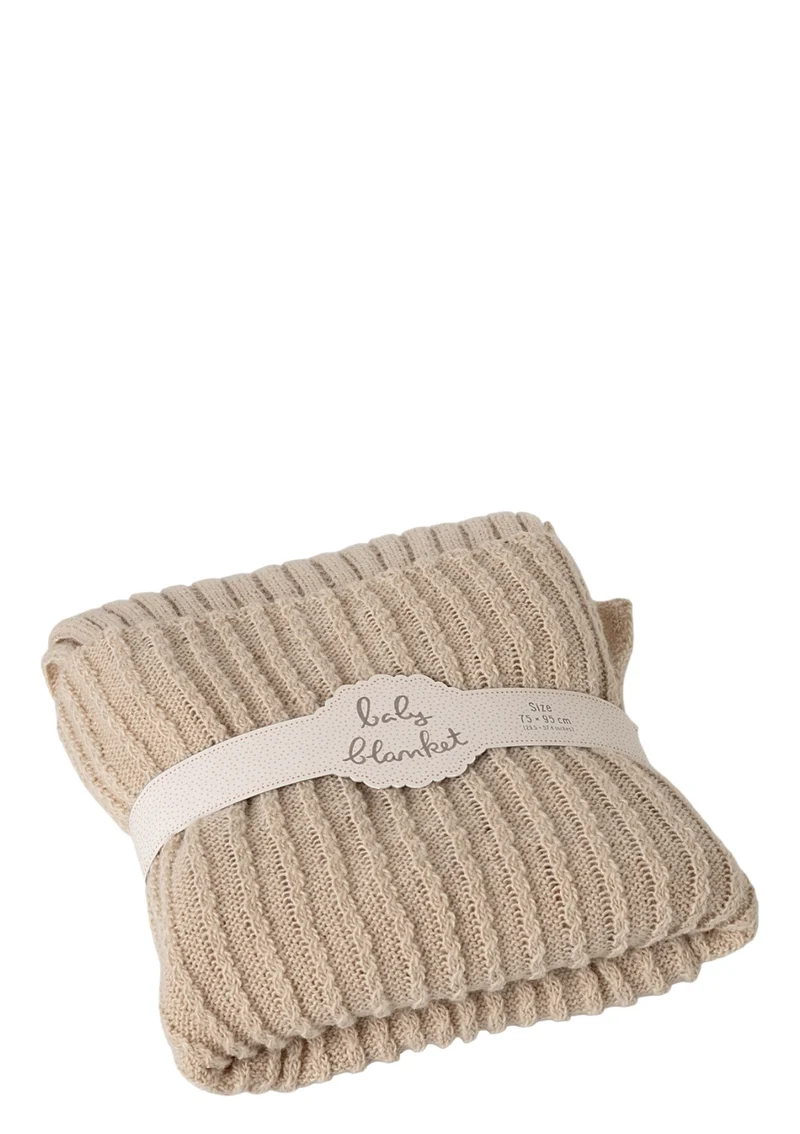 Babydecke beige 75 x 95 cm