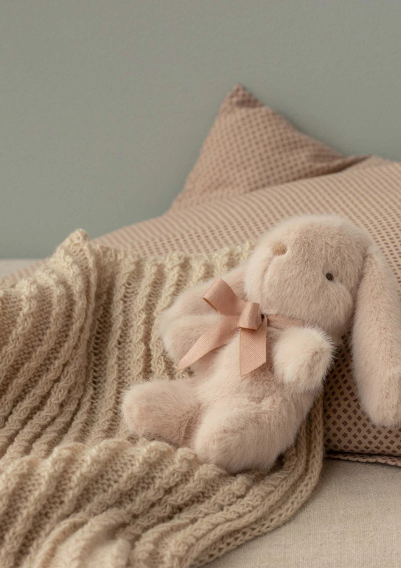 Babydecke beige 75 x 95 cm