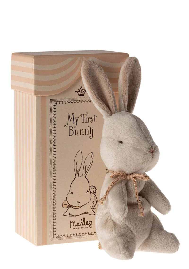 Stofftier 'Mein erster Hase' off-white