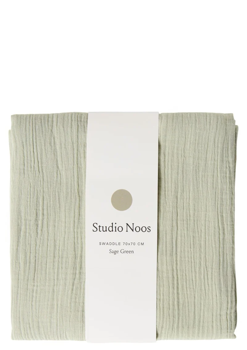 Musselin Mulltuch 'Swaddle Uni Medium' Sage Green 70 x 70 cm