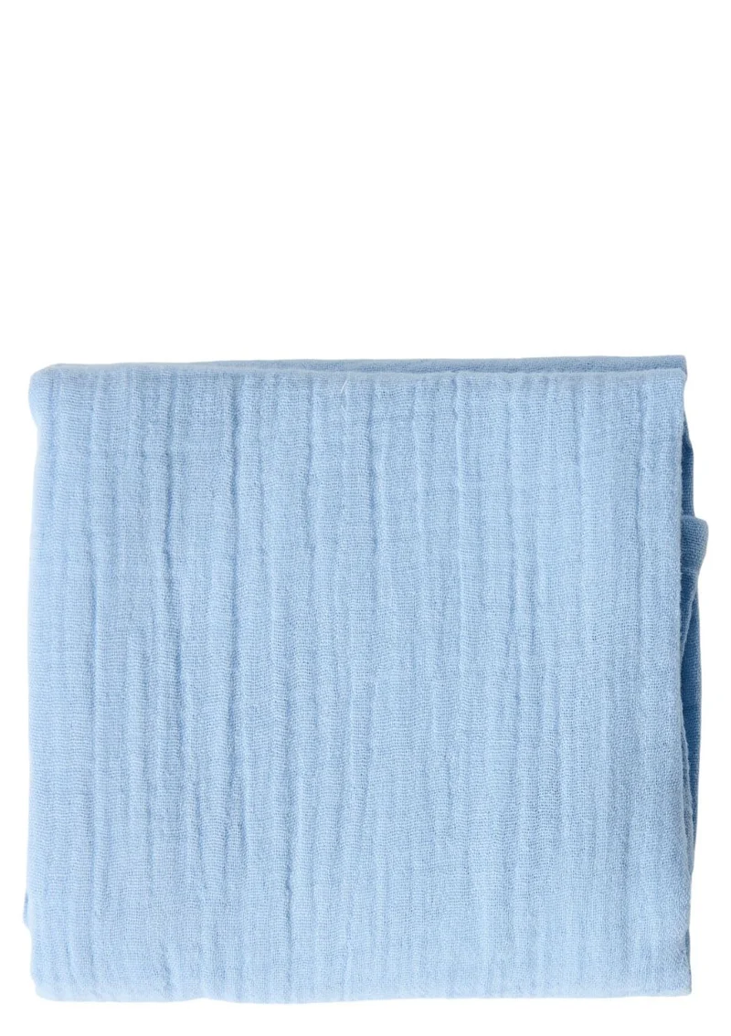 Musselin Mulltuch 'Swaddle Uni Medium' Light Blue 70 x 70 cm
