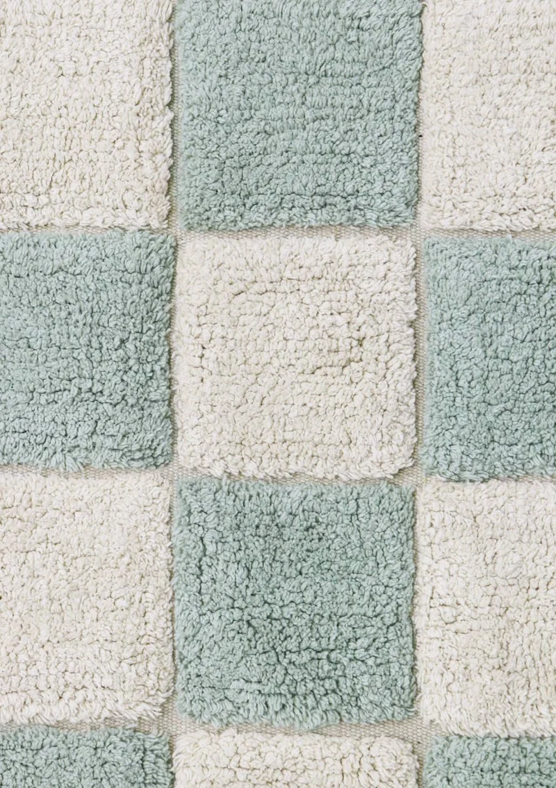Teppich im Fliesenlook 'Kitchen Tiles' Blue Sage waschbar 160 x 120 cm