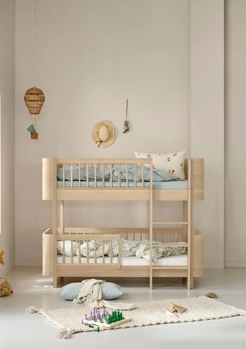 Umbauset für 'Wood Mini+' Juniorbett zum halbhohen Etagenbett Eiche