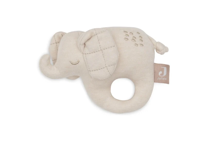 Rassel "Elefant" zum Greifen von Jollein, beige