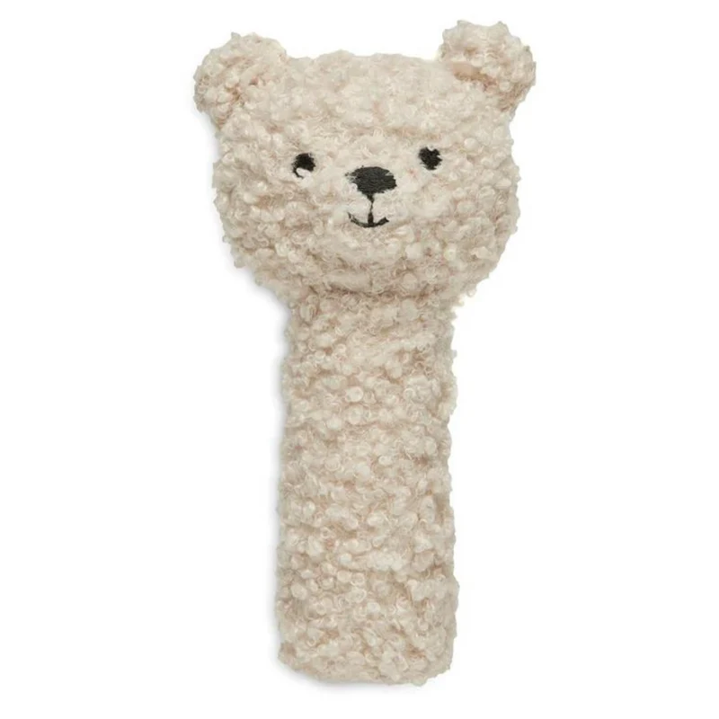 Kuschelige Bärenrassel zum Greifen von Jollein, beige