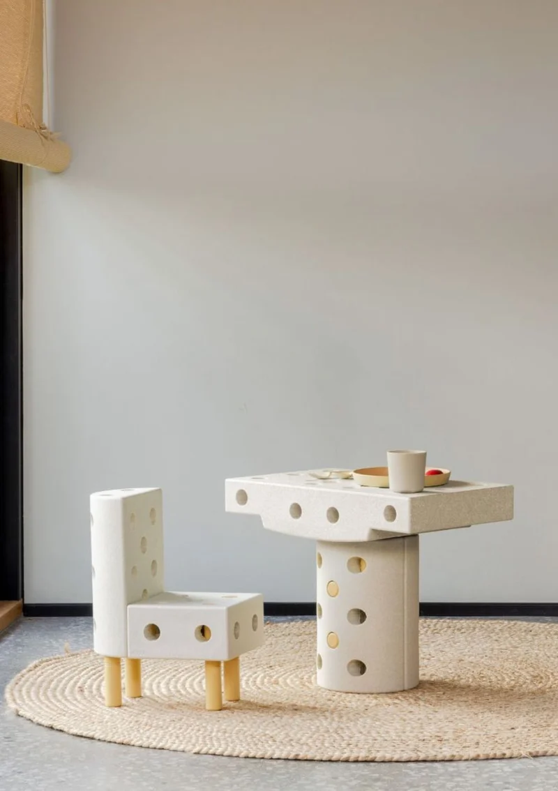 Bauspielzeug 'Dreamer-Set' 34-teilig Sand Grey / Honey Yellow