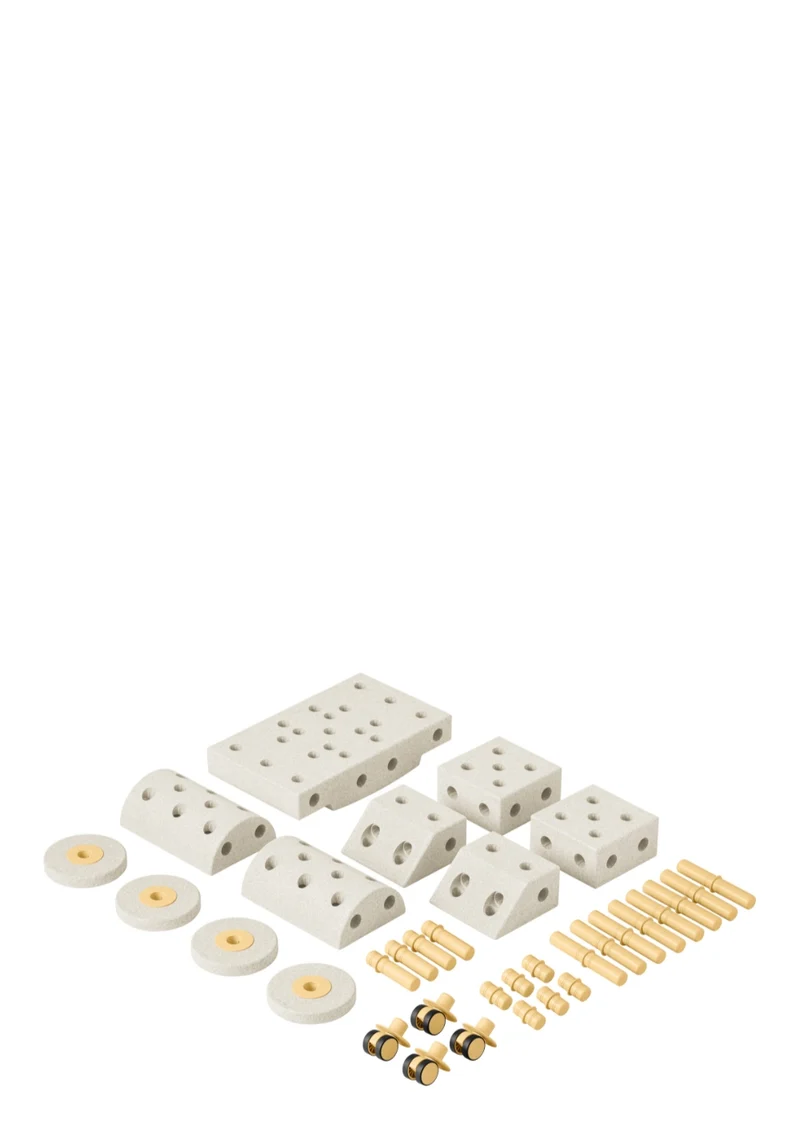 Bauspielzeug 'Dreamer-Set' 34-teilig Sand Grey / Honey Yellow