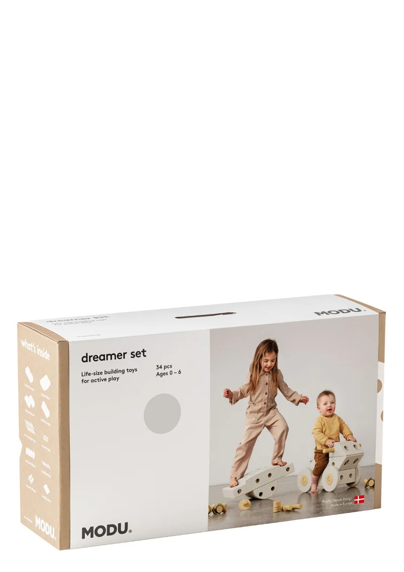 Bauspielzeug 'Dreamer-Set' 34-teilig Sand Grey / Honey Yellow
