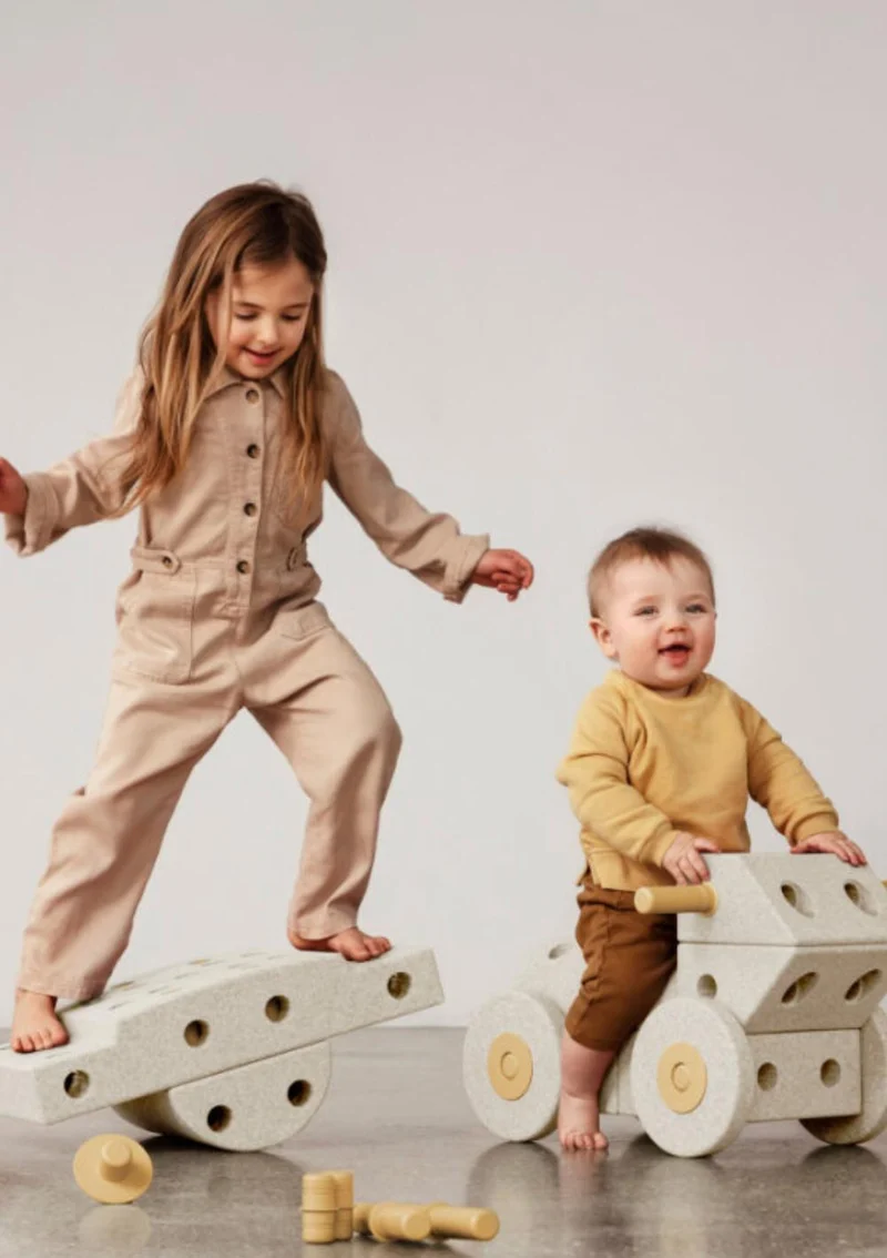 Bauspielzeug 'Dreamer-Set' 34-teilig Sand Grey / Honey Yellow