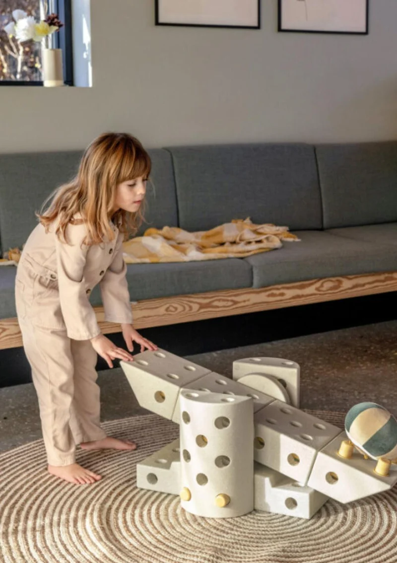 Bauspielzeug 'Dreamer-Set' 34-teilig Sand Grey / Honey Yellow