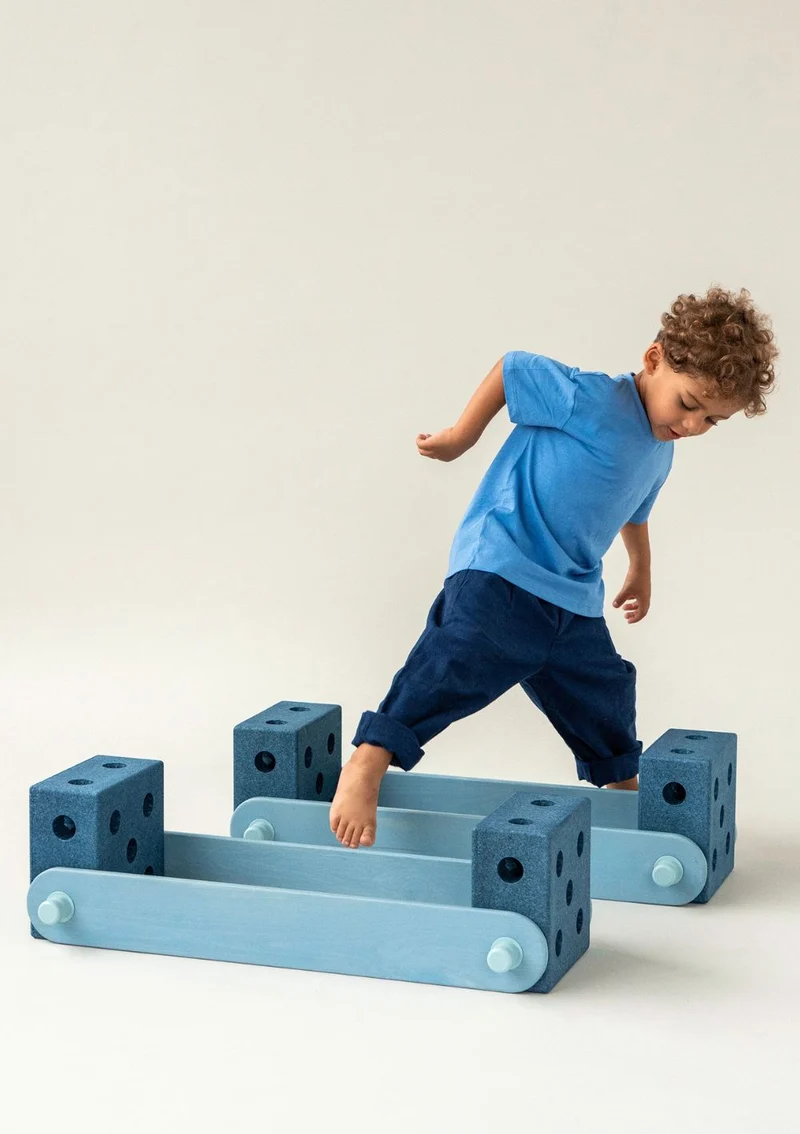 Balance Track-Set 17-teilig Deep Blue/ Sky Blue