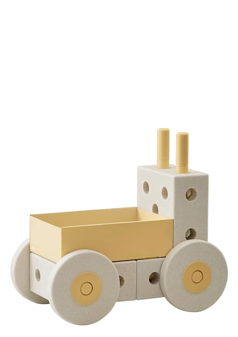 3-in-1 Lauflernwagen Sand Grey / Honey Yellow