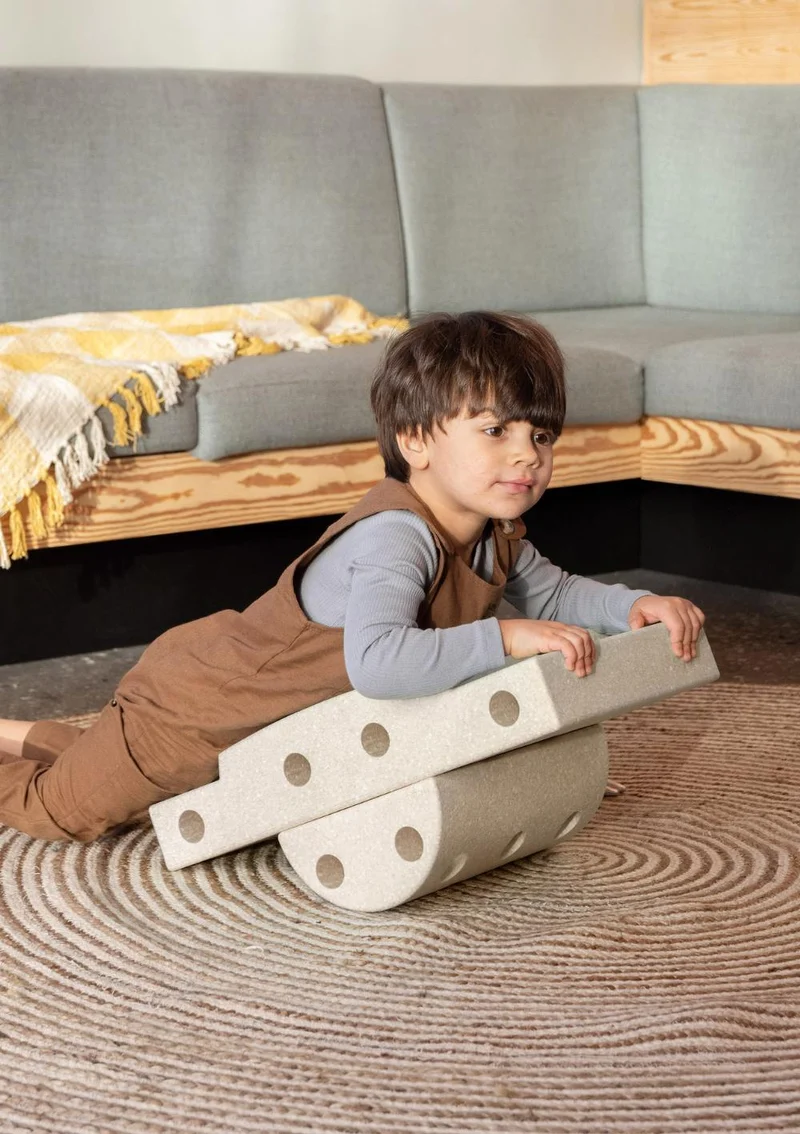 Bauspielzeug 'Curiosity-Set' 14-teilig Sand Grey / Honey Yellow