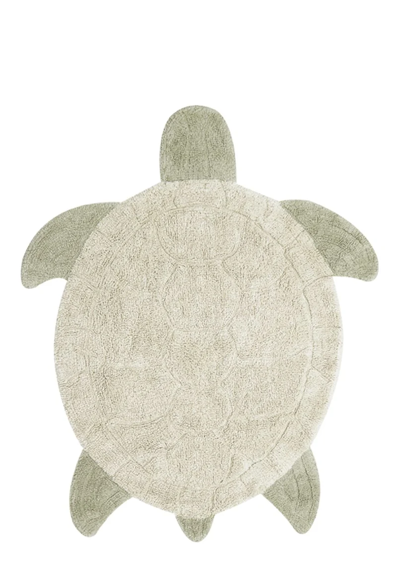 Teppich mit Tiermotiv 'Sea Turtle' waschbar 130 x 110 cm