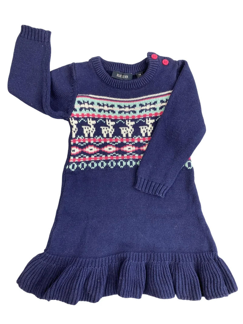 Blue Seven Strickkleid langarm 74 | 09m