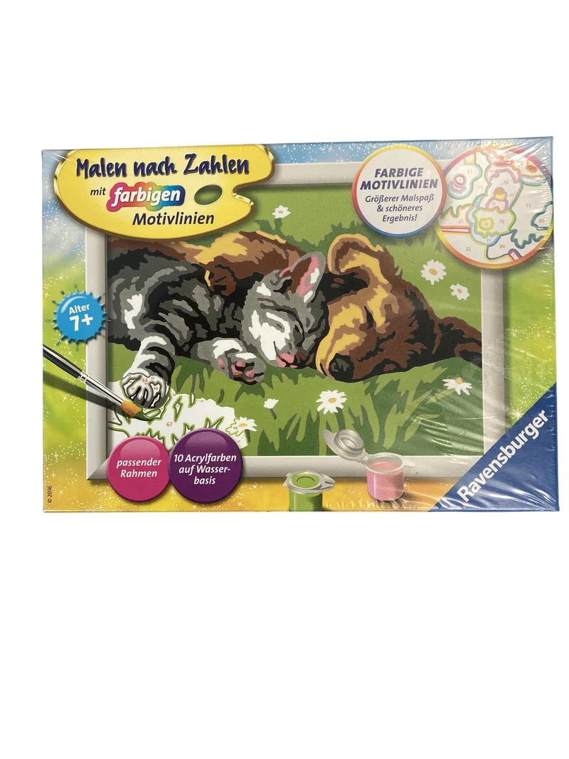Ravensburger Malen nach Zahlen - Mit farbigen Motivlinien