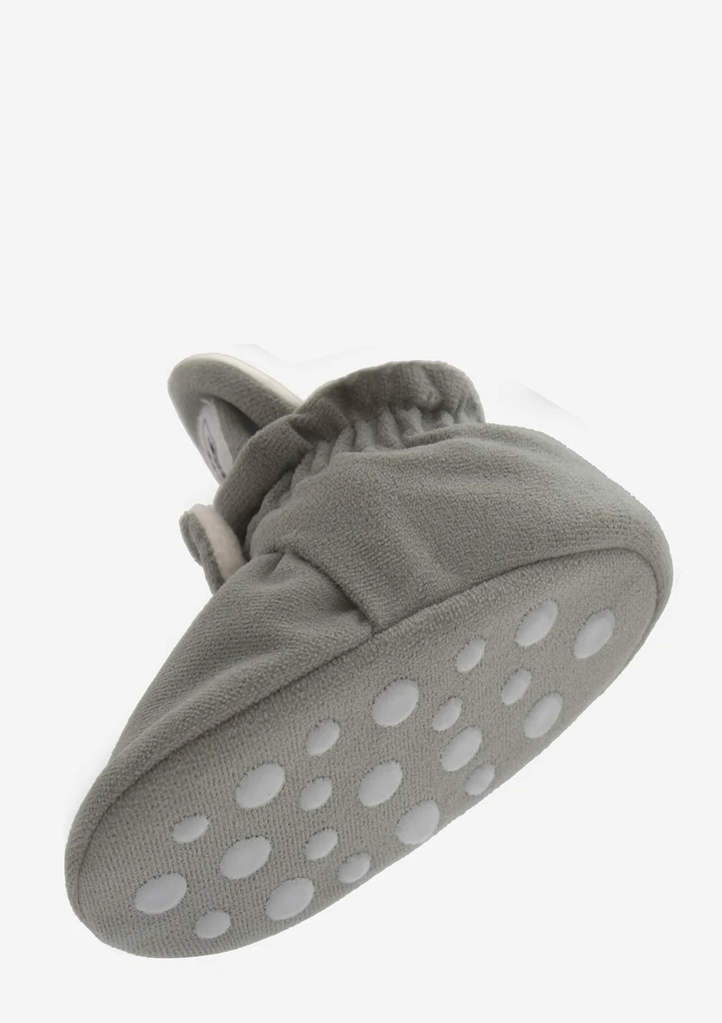 Baby Booties Gamuza Stone