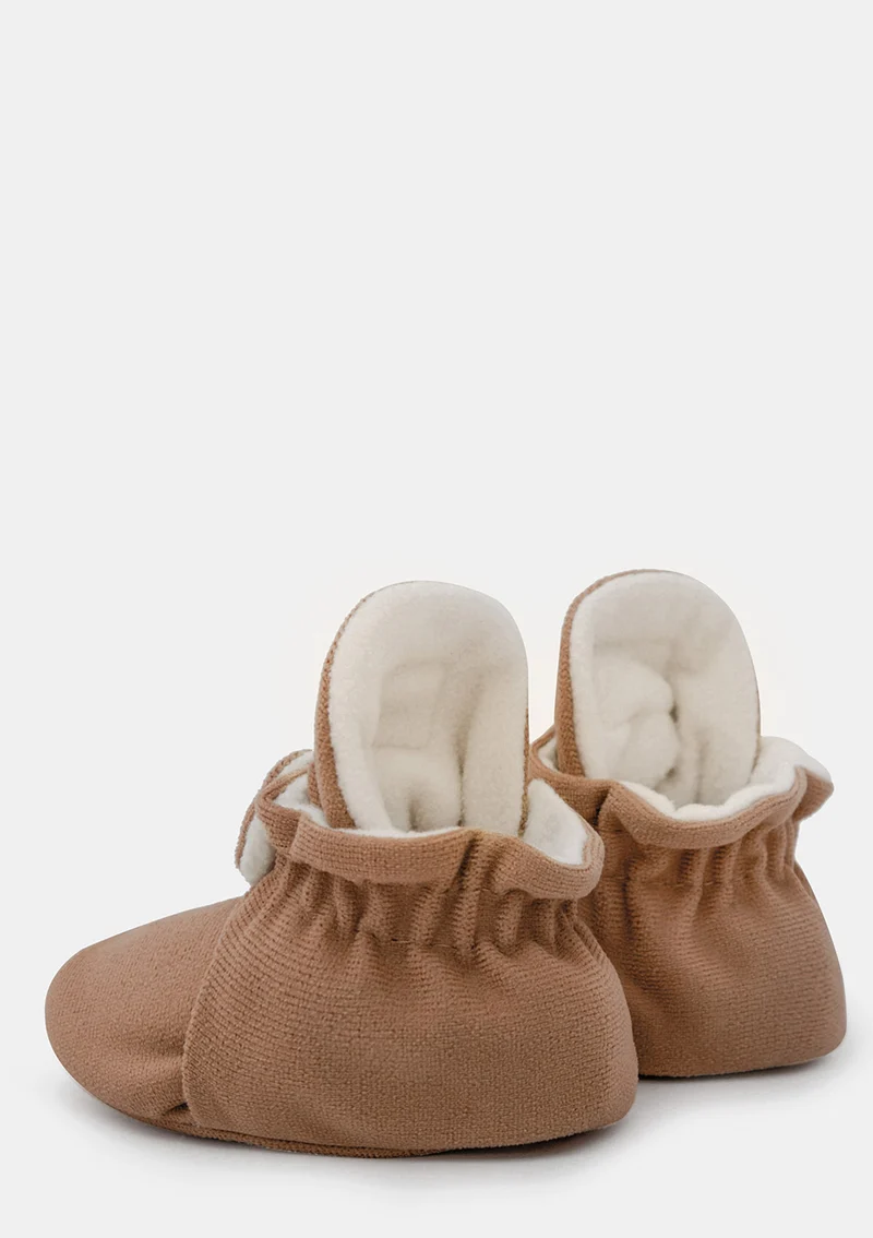 Baby Booties Gamuza Mocha