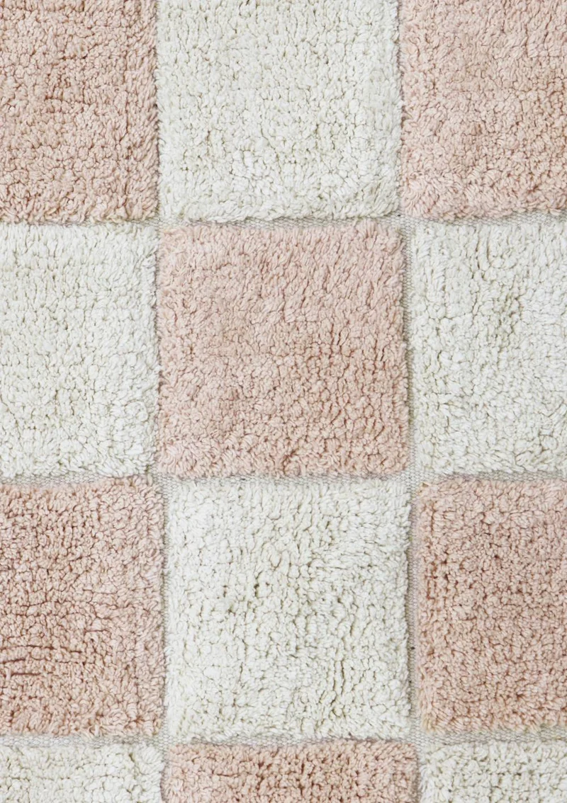 Teppich im Fliesenlook 'Kitchen Tiles' Rose waschbar 160 x 120 cm