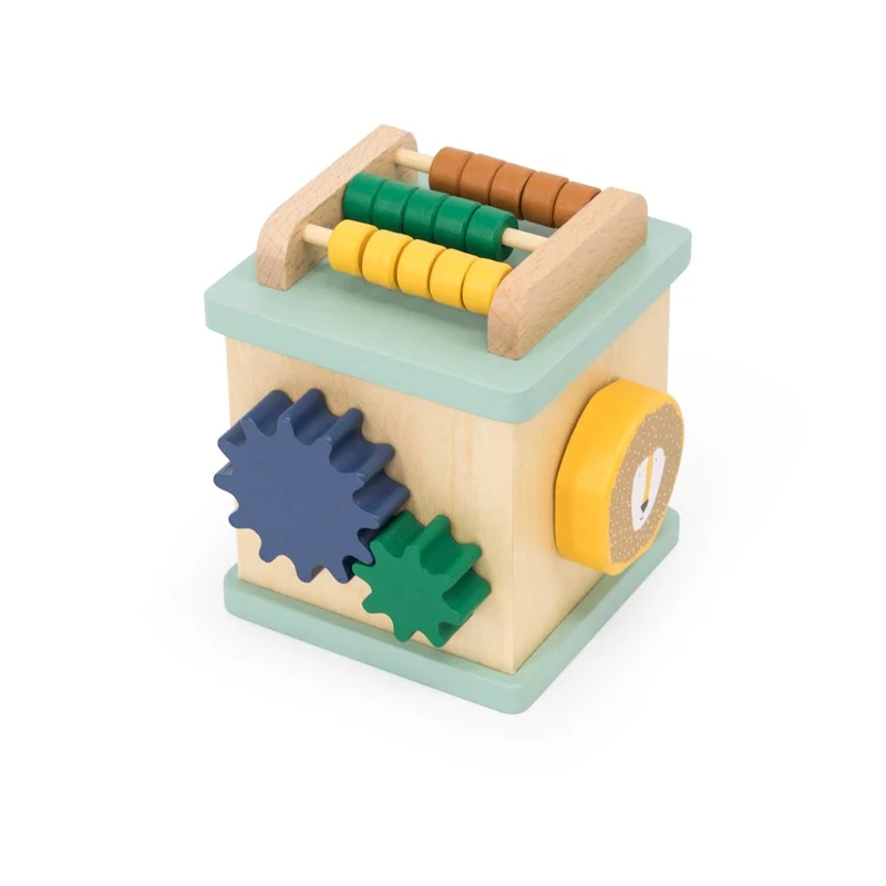 Mini-Aktivitätswürfel "All Animals" aus Holz von Trixie Baby
