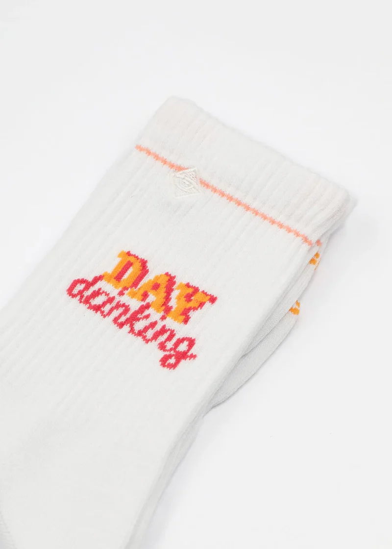 Tennissocken "Day Drinking" von J. Clay für Frauen und Männer