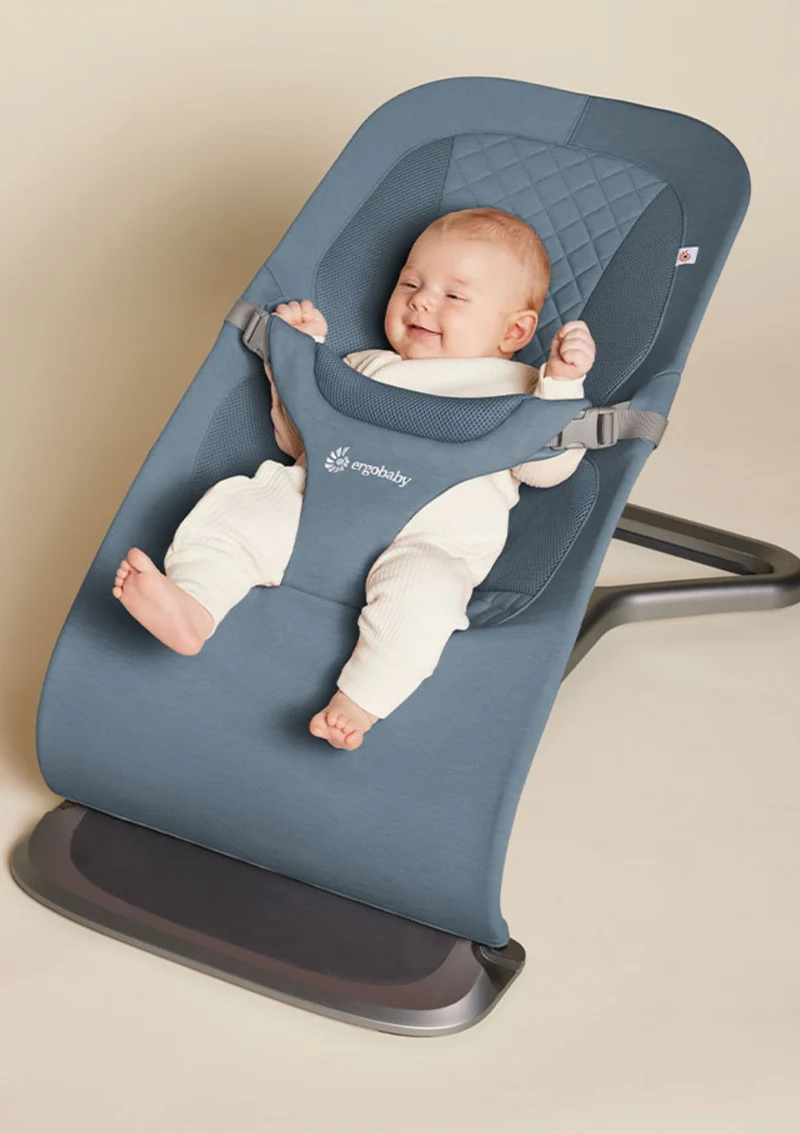 3-in-1 Babywippe 'Evolve' Knit Oxford Blue