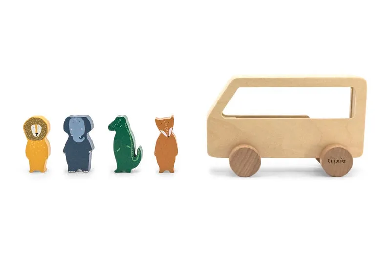 Holzbus mit Tieren "All Animals" von Trixie Baby