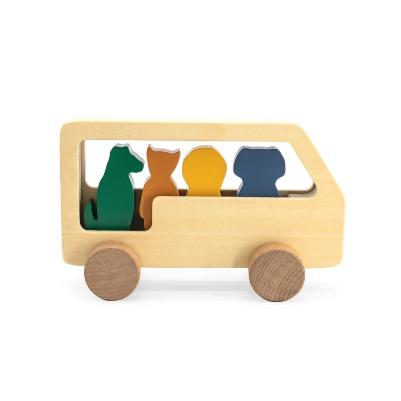 Holzbus mit Tieren "All Animals" von Trixie Baby