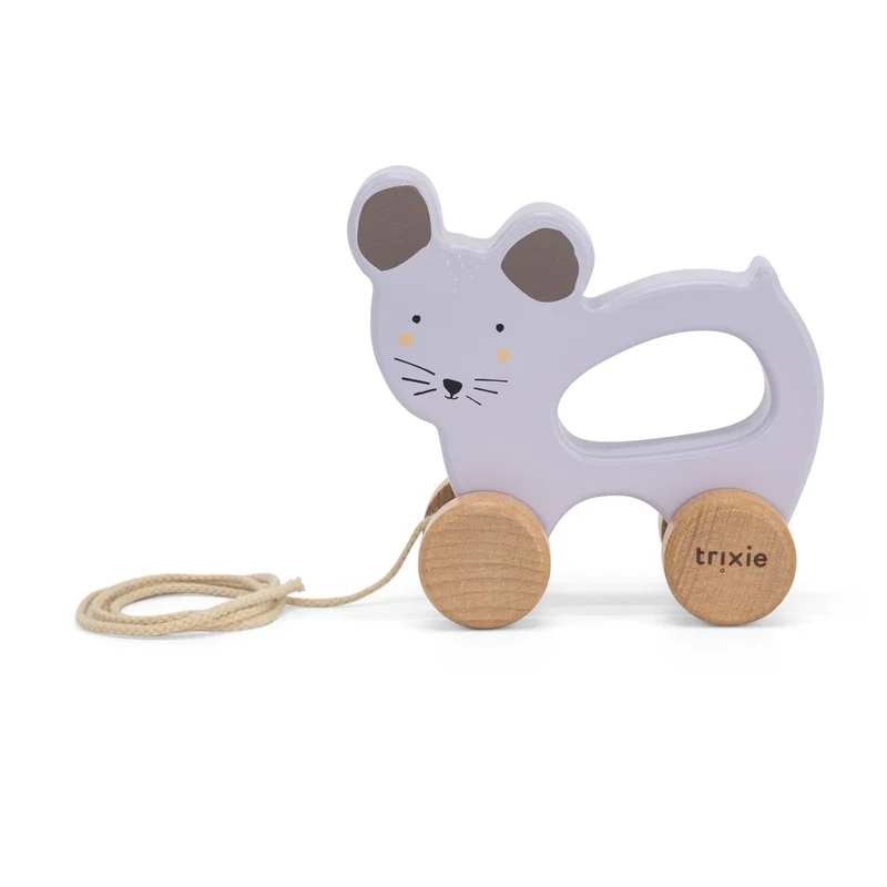 Nachziehtier "Mrs. Mouse" aus Holz von Trixie Baby