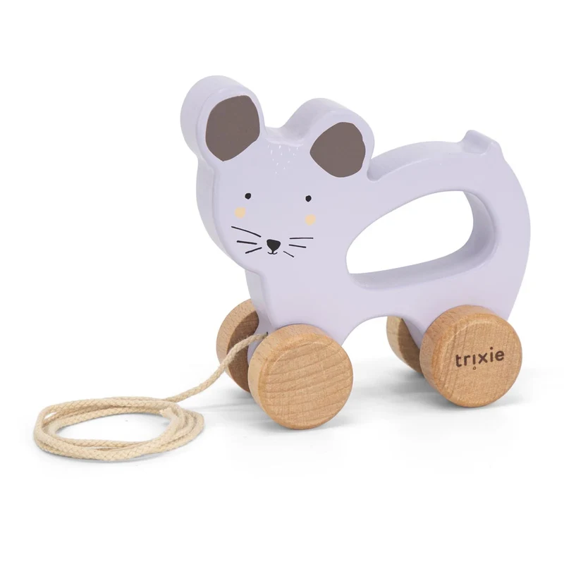 Nachziehtier "Mrs. Mouse" aus Holz von Trixie Baby