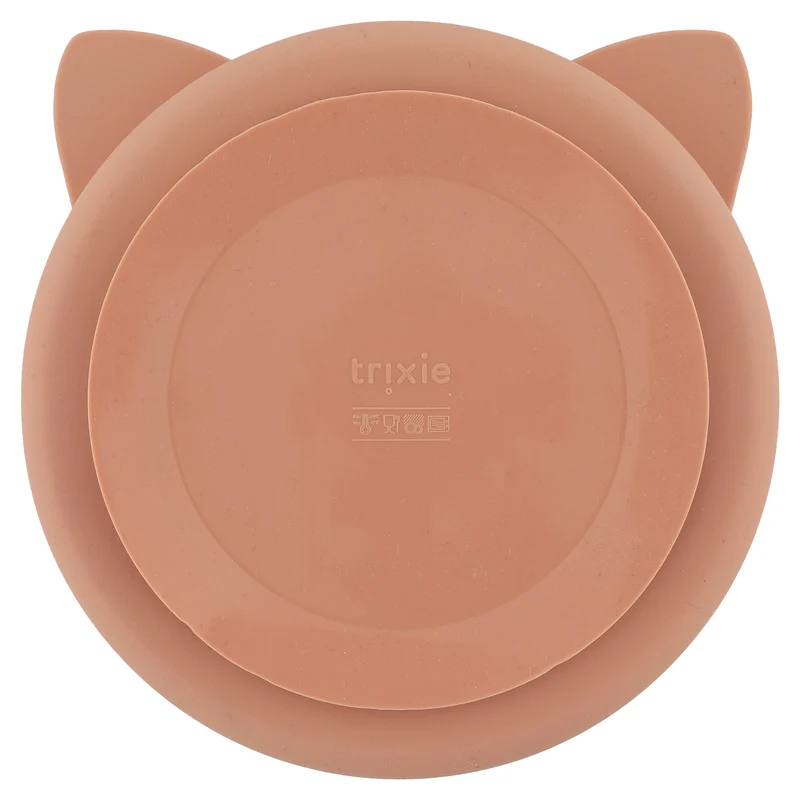 Silikon-Esslernteller "Mrs. Cat" mit Saugnapf von Trixie Baby