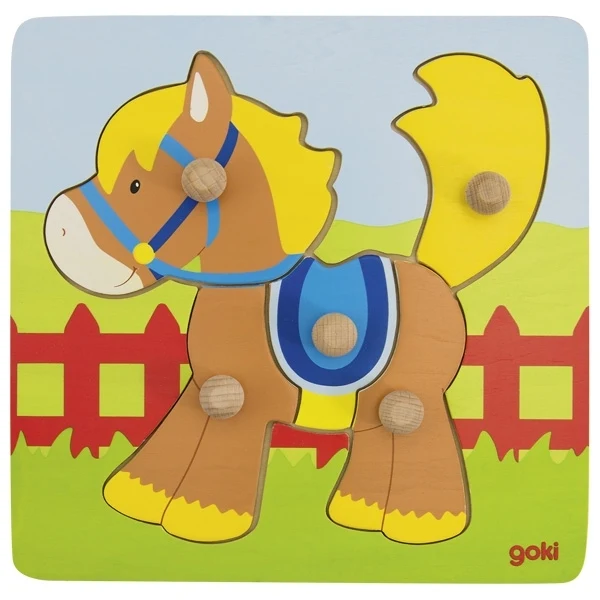 Goki Babypuzzle Pferd 1J+