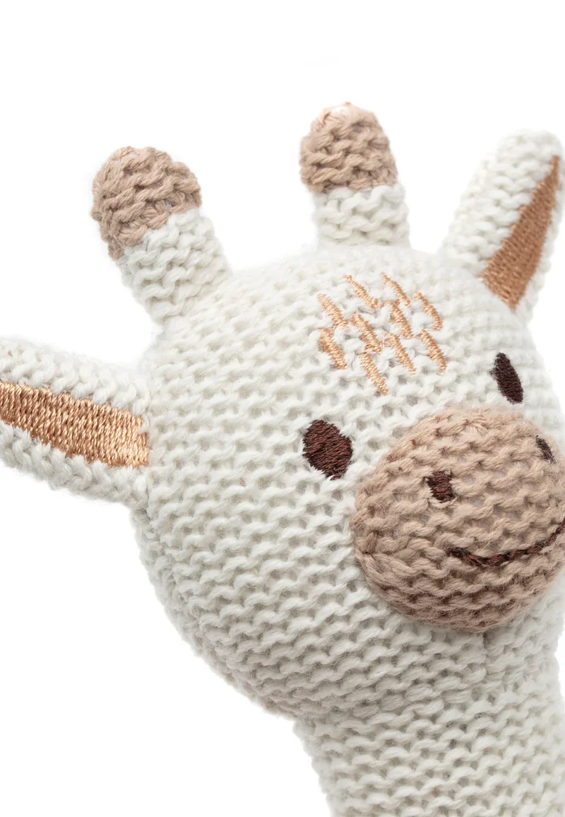 Stylische Giraffen-Rassel von "Jollein"