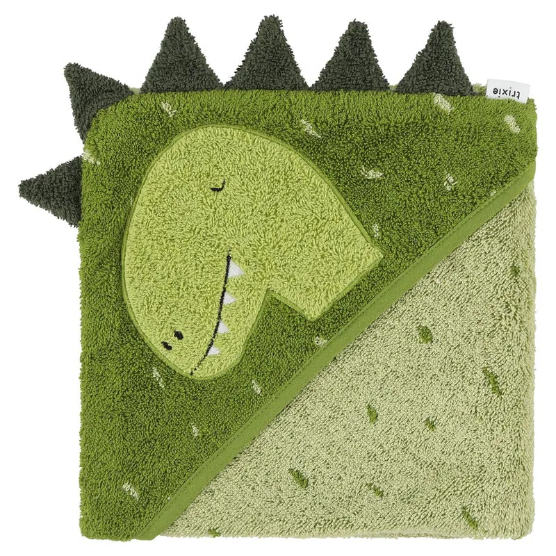 Kapuzenbadetuch "Mr. Dino" von Trixie Baby, 75x75cm