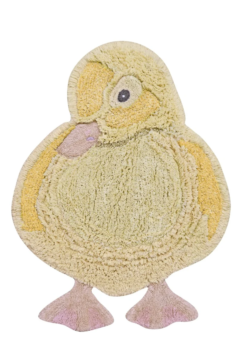 Teppich mit Tiermotiv 'Ducky' waschbar 120 x 95 cm