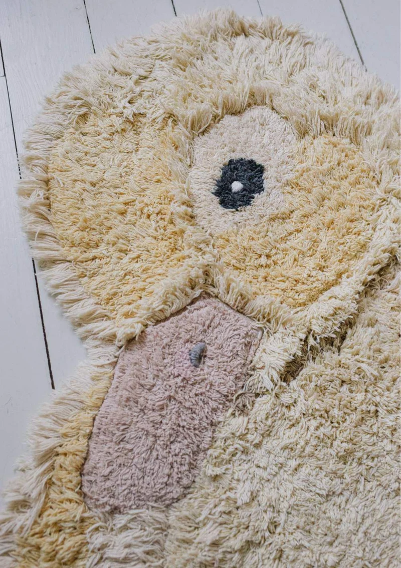 Teppich mit Tiermotiv 'Ducky' waschbar 120 x 95 cm