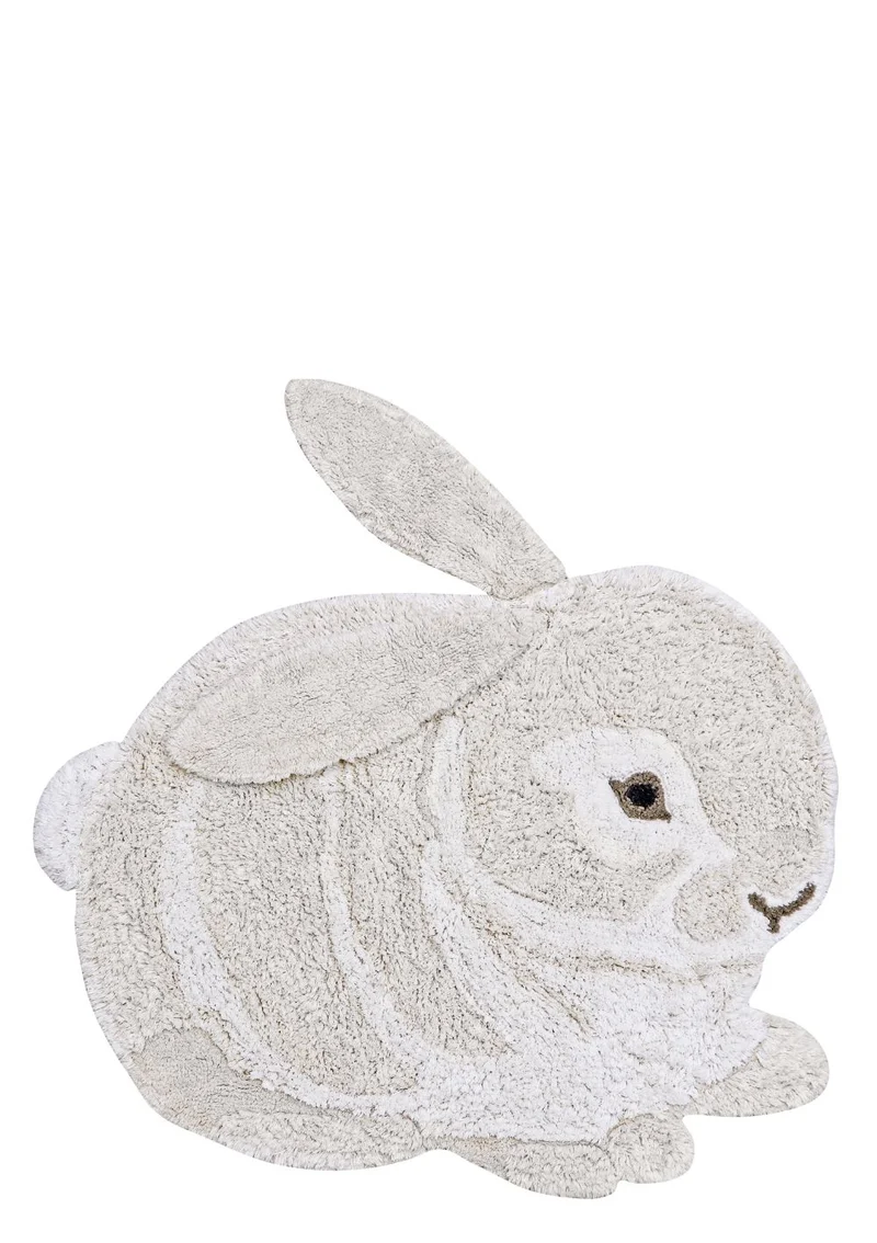 Teppich mit Tiermotiv 'Bunny' waschbar 135 x 130 cm