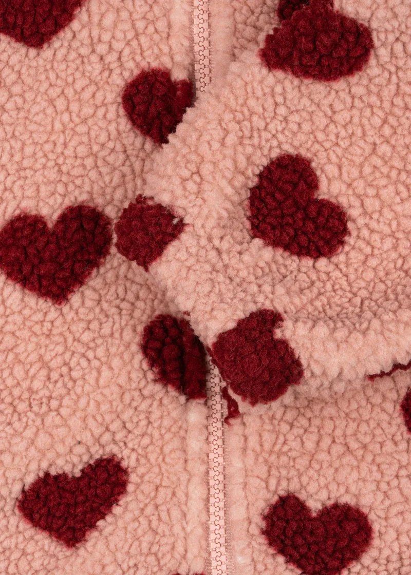 Jody Teddy Hoodie "Coeur Mellow" mit Herz-Motiv von Konges Slojd, Größe 74-128
