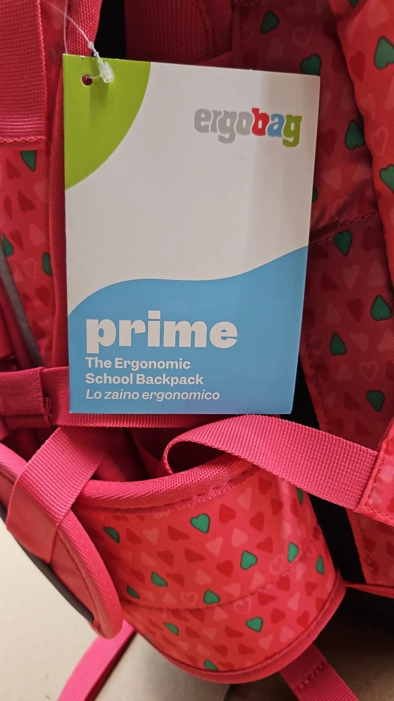 Ergobag prime Schulrucksack Einzeln Hearts Rose Schulranzen