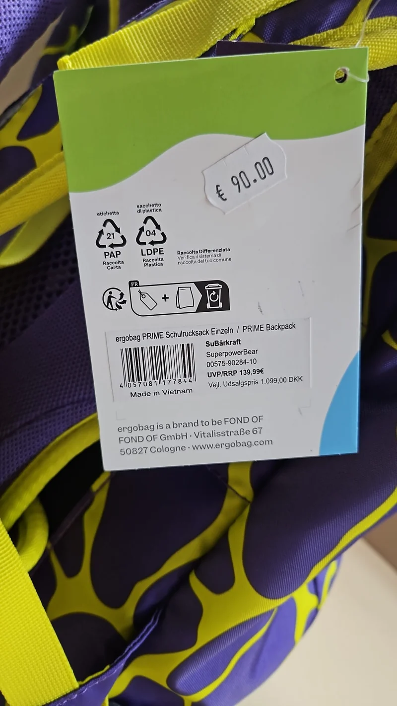 ergobag prime SuBärkraft Schulrucksack Schulranzen