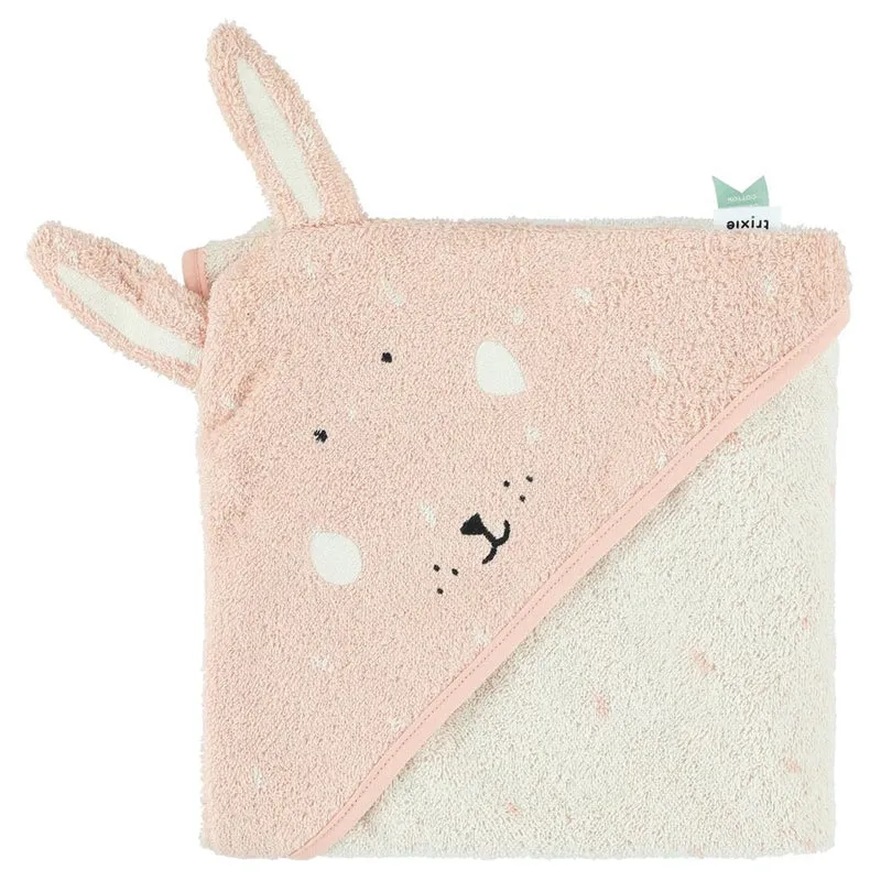Kapuzenbadetuch "Mrs. Rabbit" von Trixie Baby, 75x75cm
