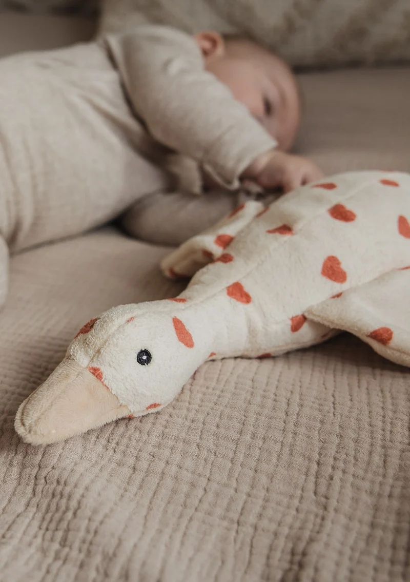 Kuscheltier mit Spieluhr 'Liva ' Beige Hearts (wiederaufladbar)