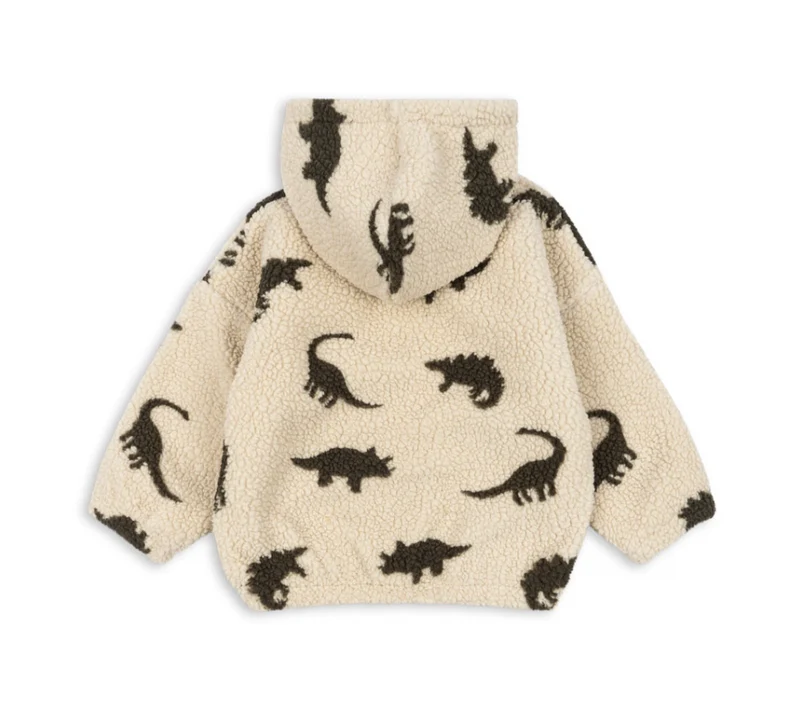 Jody Teddy Hoodie "Dino Silhouette" mit Dino-Motiv von Konges Slojd, Größe 74-128