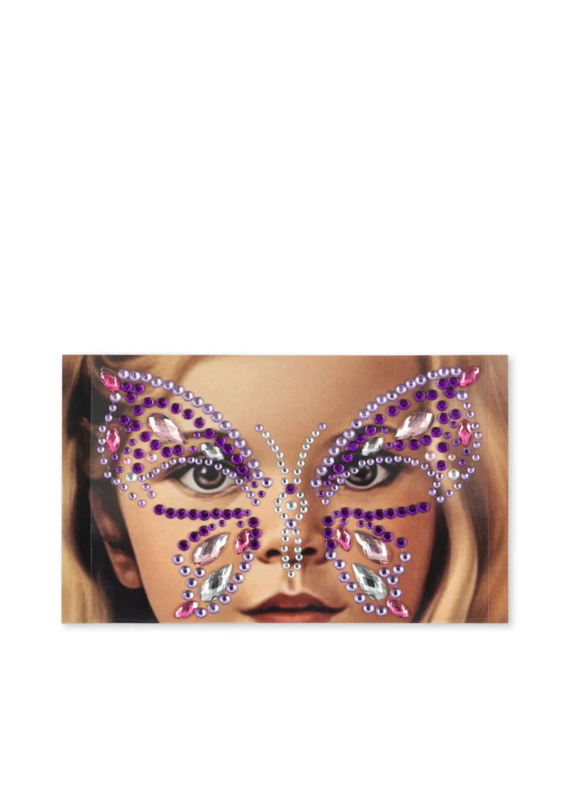 Glitzersteine im Schmetterling-Motiv von Konges Slojd - perfekt für Karneval